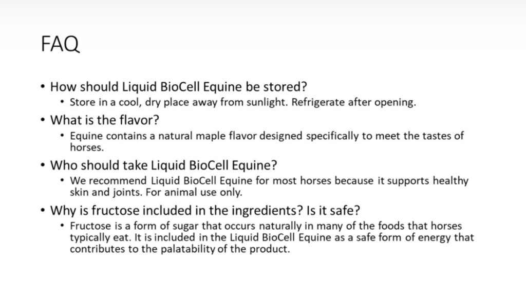 Buy Modere BioCell Collagen Equine for horses joints arthritis coat hair skin